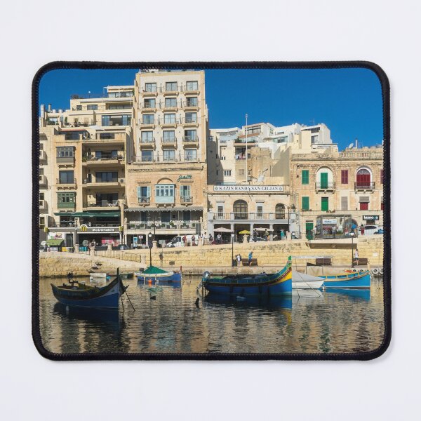 Item preview, Saint Julians Paceville Charming Harbour - Mediterranean Colors in Malta designed and sold by Georgia Mizuleva.
