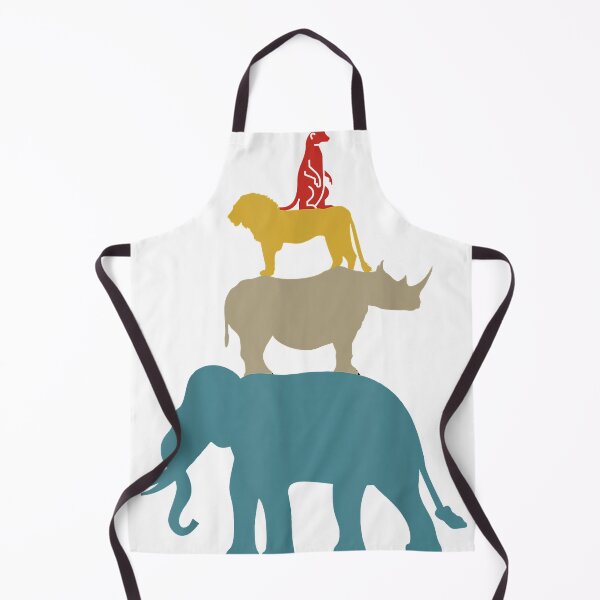 Item preview, Vintage Stacked Wild Animals Retro Colors Africa Jungle  designed and sold by glennagalvan.