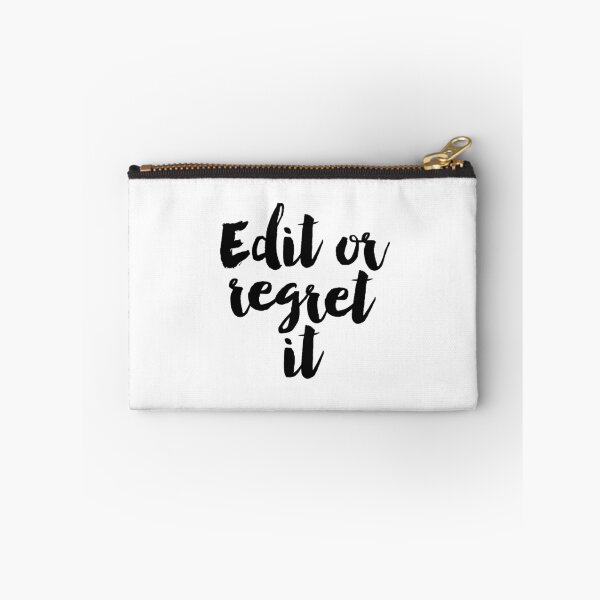 Item preview, Gift Writing Classroom Decor FUNNY QUOTE Writer's Office Wall Art Editor Teacher "Edit Or Regret" It Typographic Print Proofreading Poster designed and sold by Nathan Moore.
