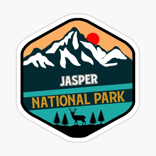 Jasper National Park Alberta Canada Sticker Decal 2 7/8" x 2 7/8" 