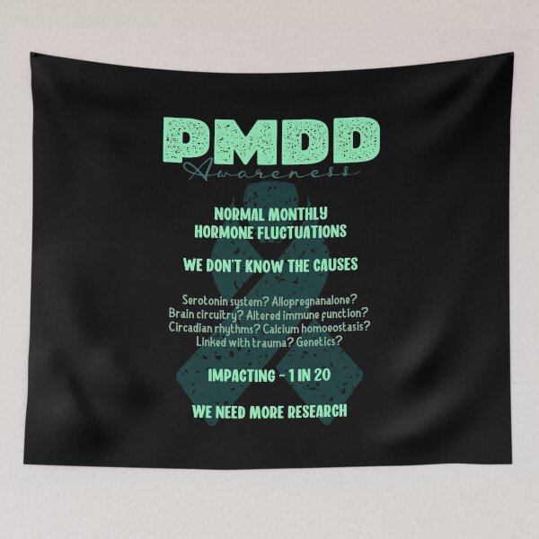 Item preview, PMDD Awareness, more research needed, 1 in 20, it is very real and often debilitating. designed and sold by Orianah.