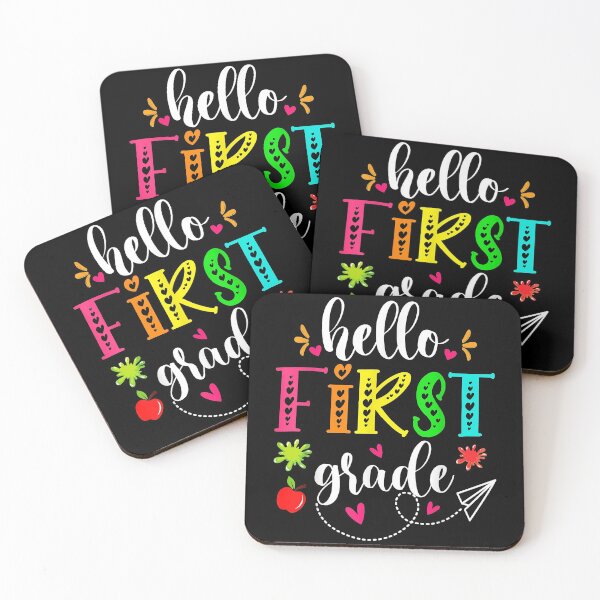 Item preview, Hello First Grade Kids Teacher Student Back To School designed and sold by ShannonMullins.