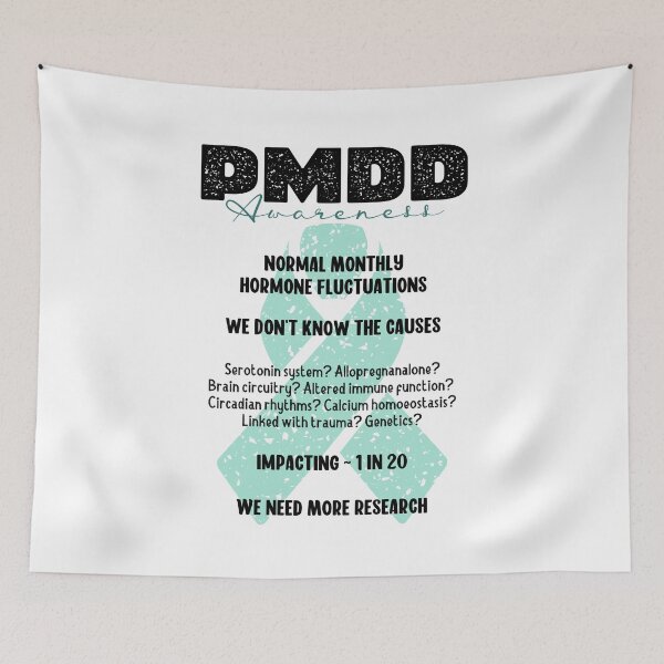 Item preview, PMDD Awareness, more research needed, 1 in 20, it is very real and often debilitating. designed and sold by Orianah.