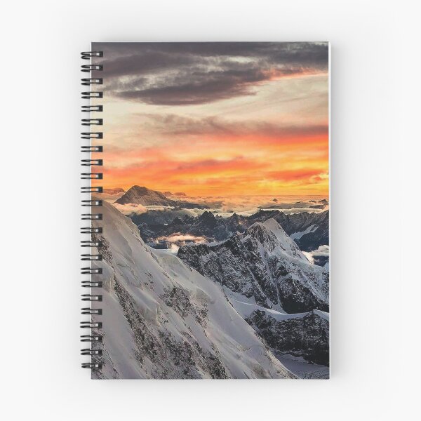 Item preview, Winter sunset high altitude mountains snow designed and sold by Myartspace.