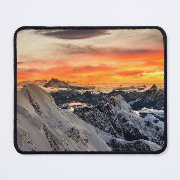 Item preview, Winter sunset high altitude mountains snow designed and sold by Myartspace.