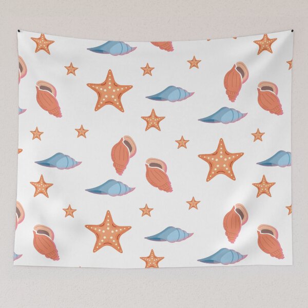 Item preview, Collection of starfish and shells designed and sold by vibeno1.