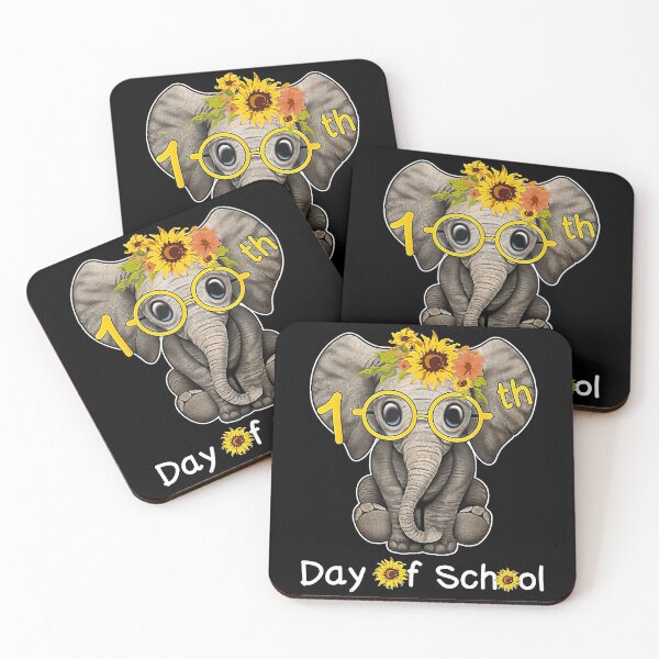 Item preview, Hippie Elephant 100th Day of School Sunflower lovers designed and sold by ShannonMullins.