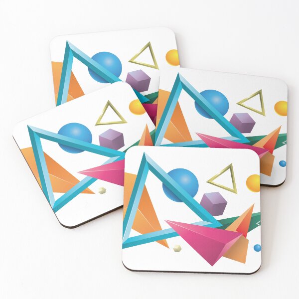 Item preview, Flying 3d Geometric Shapes designed and sold by alpdesignart.