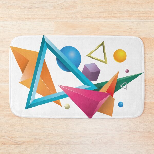 Item preview, Flying 3d Geometric Shapes designed and sold by alpdesignart.