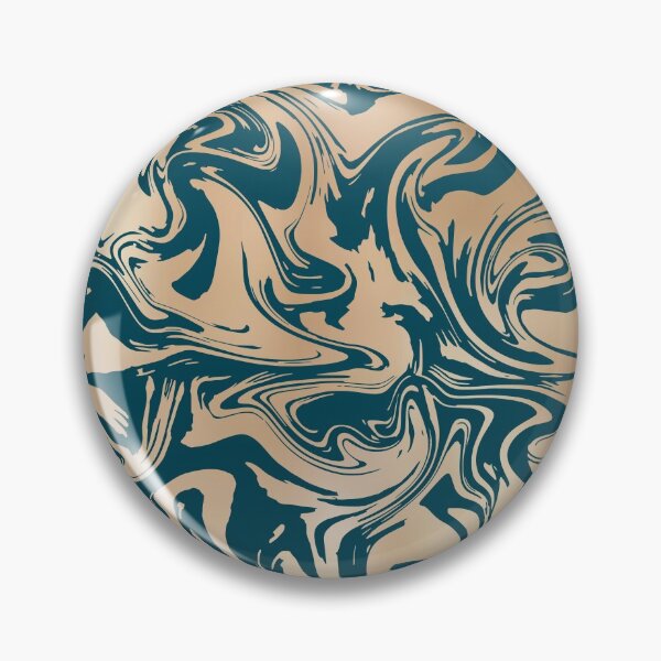 Aperçu de l'œuvre Teal and Copper Gold Marbled créée et vendue par meggydesigns.