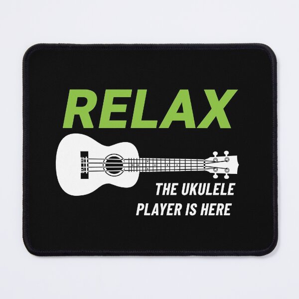 Item preview, Relax The Ukulele Player Is Here Ukulele Dark Theme designed and sold by nightsworthy.