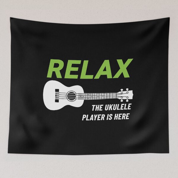 Item preview, Relax The Ukulele Player Is Here Ukulele Dark Theme designed and sold by nightsworthy.