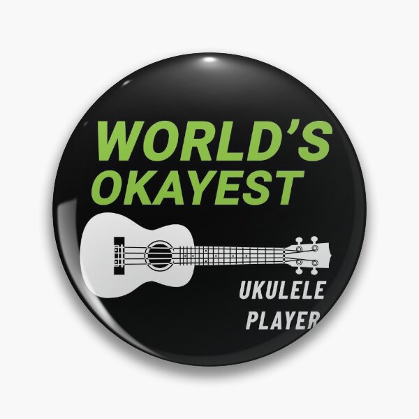 Item preview, World's Okayest Ukulele Player Ukulele Dark Theme designed and sold by nightsworthy.