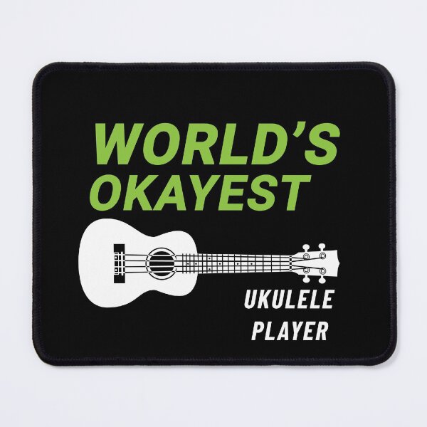 Item preview, World's Okayest Ukulele Player Ukulele Dark Theme designed and sold by nightsworthy.