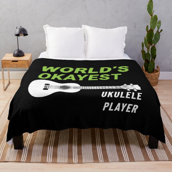 Item preview, World's Okayest Ukulele Player Ukulele Dark Theme designed and sold by nightsworthy.