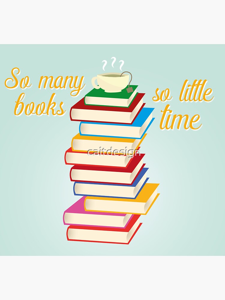 Pile of Books Design Sticker for Sale by Lizzamour