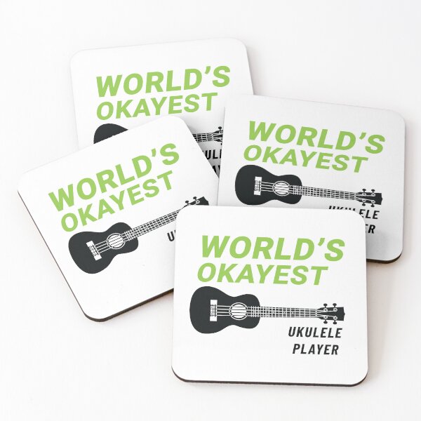 Item preview, World's Okayest Ukulele Player Ukulele Light Theme designed and sold by nightsworthy.