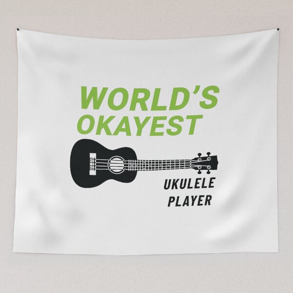 Item preview, World's Okayest Ukulele Player Ukulele Light Theme designed and sold by nightsworthy.