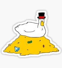 Fabulously Wealthy Duck Sticker