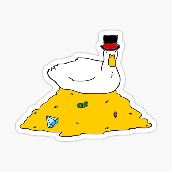 Fabulously Wealthy Duck Sticker