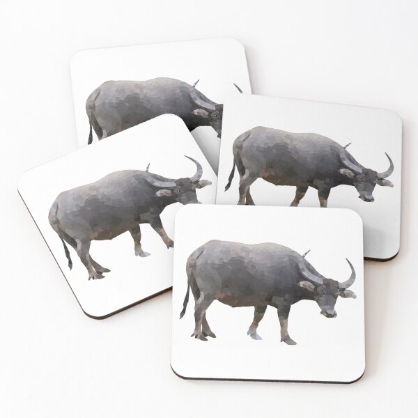 Item preview, buffalo-Polygonal animals designed and sold by Hartics.
