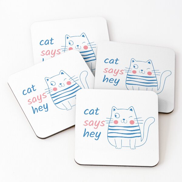 Item preview, Cat says hey, crazy cat designed and sold by BNSARTs.