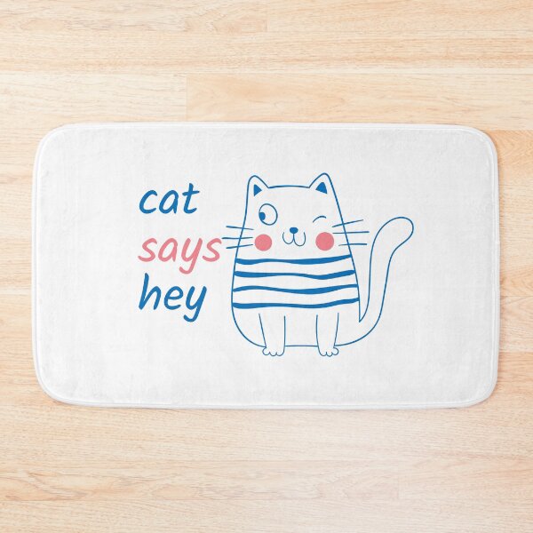 Item preview, Cat says hey, crazy cat designed and sold by BNSARTs.