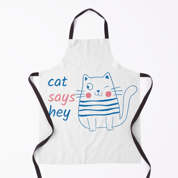 Item preview, Cat says hey, crazy cat designed and sold by BNSARTs.