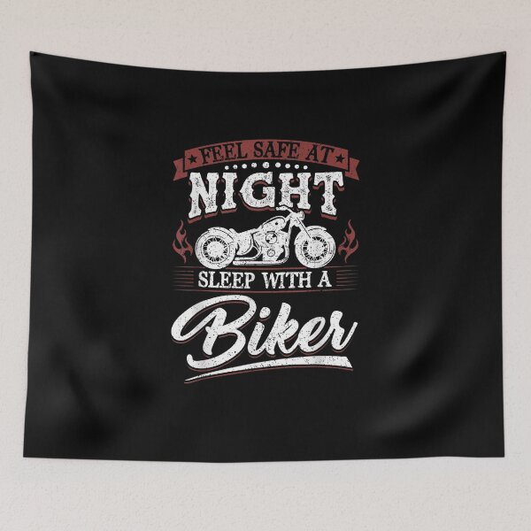 Item preview, Biker Gear Motorcycle Shirt Feel Safe Sleep With A Biker T-Shirt designed and sold by shop   luisant.