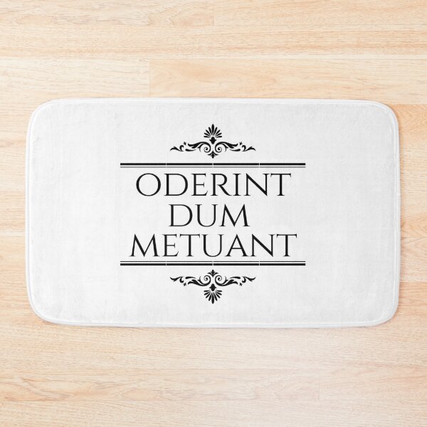 Item preview, Oderint Dum Metuant - Let Them Hate So Long As They Fear - Latin Phrases - Stacked Black designed and sold by ElementJourney.