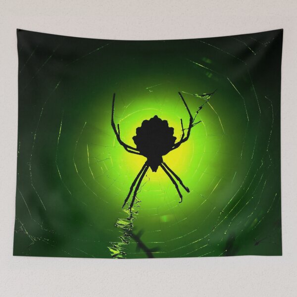Item preview, Spider on a green background designed and sold by Zip-Zup.