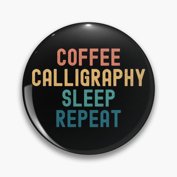 Item preview, Coffee Calligraphy Sleep Repeat - Funny Calligraphy & Coffee Gift designed and sold by kindxinn.
