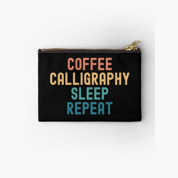 Item preview, Coffee Calligraphy Sleep Repeat - Funny Calligraphy & Coffee Gift designed and sold by kindxinn.