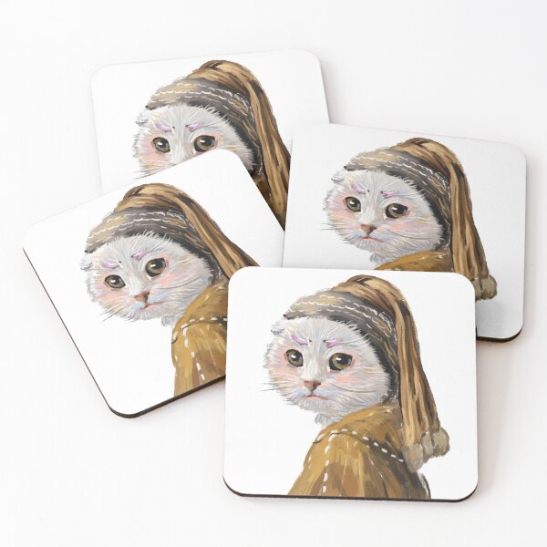 Item preview, Cat with a Pearl Earring designed and sold by CATBGM.