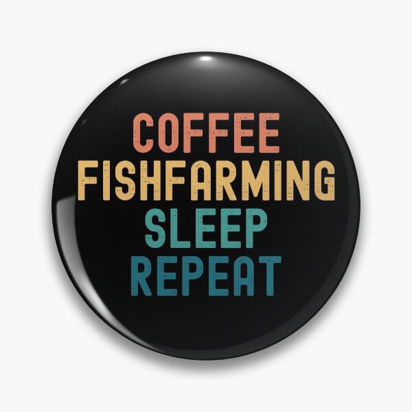 Item preview, Coffee Fishfarming Sleep Repeat - Funny Fishfarming & Coffee Gift designed and sold by kindxinn.