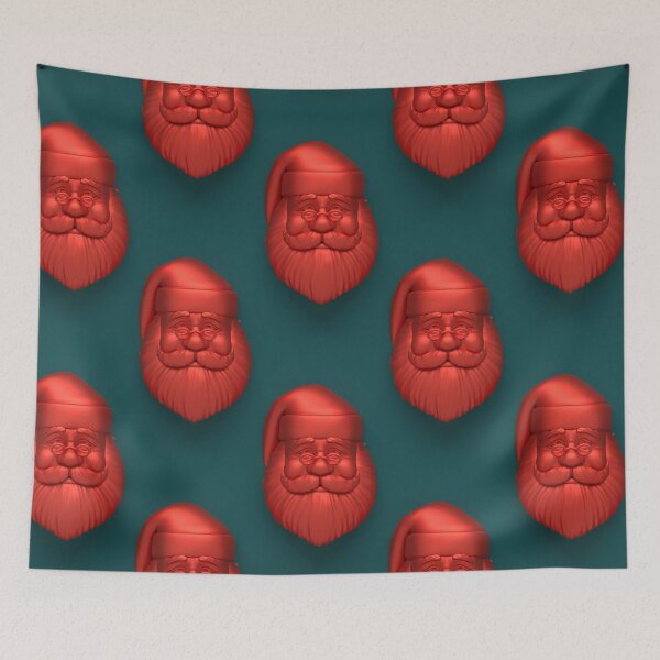 Item preview, Santa Claus Face designed and sold by XyzYzxZxyStudio.