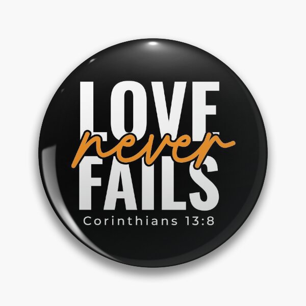Item preview, love never fails corinthians 13:7, Bible T-Shirt, Sticker & Hoodie designed and sold by ShaykhUmer.