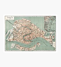 Map of Venice - 1886 Photographic Print