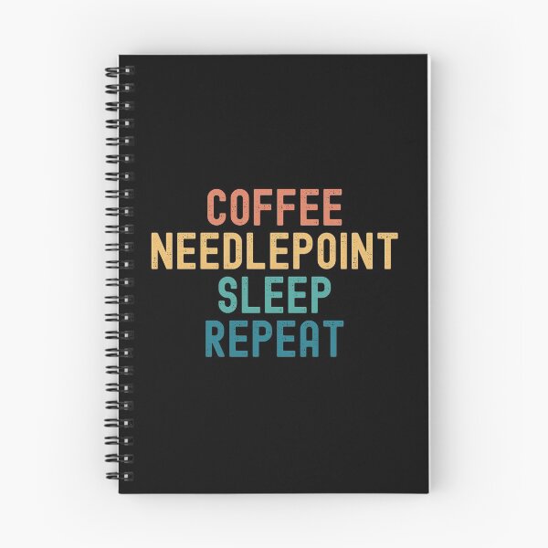 Item preview, Coffee Needlepoint Sleep Repeat - Funny Needlepoint & Coffee Gift designed and sold by kindxinn.