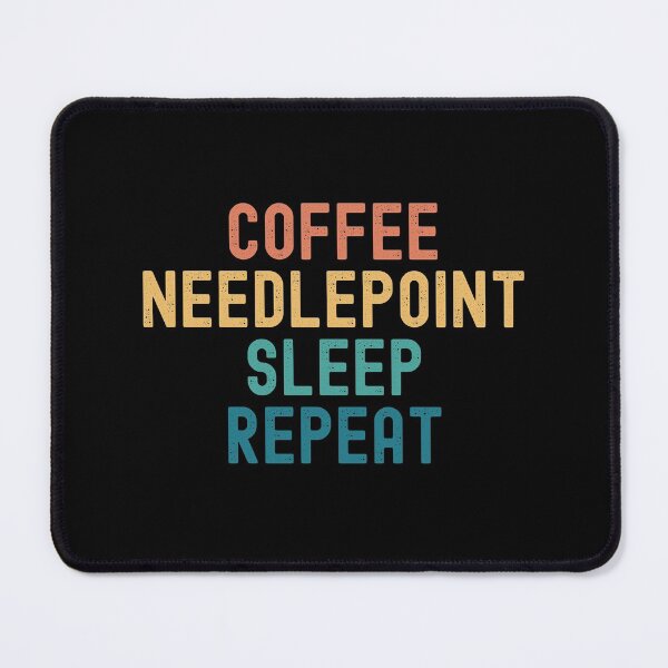 Item preview, Coffee Needlepoint Sleep Repeat - Funny Needlepoint & Coffee Gift designed and sold by kindxinn.