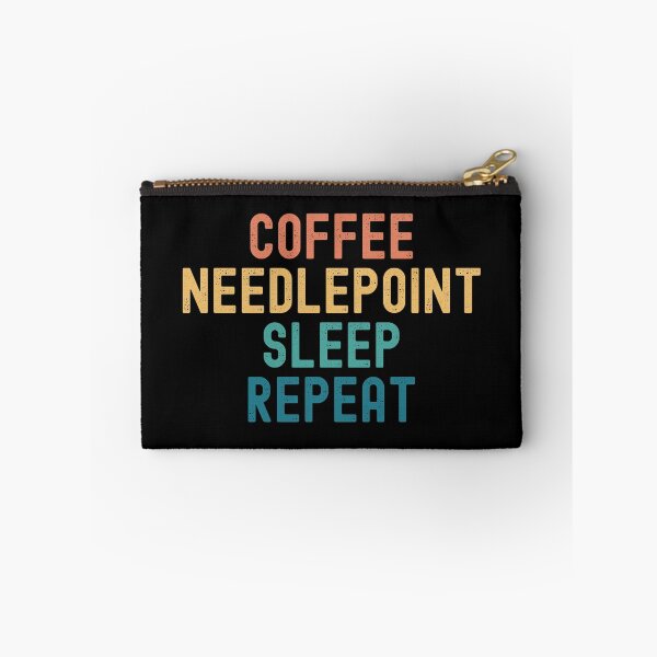 Item preview, Coffee Needlepoint Sleep Repeat - Funny Needlepoint & Coffee Gift designed and sold by kindxinn.