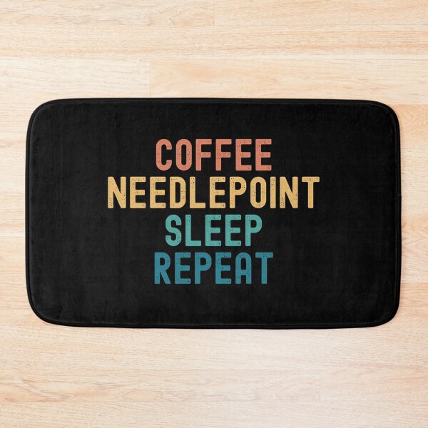 Item preview, Coffee Needlepoint Sleep Repeat - Funny Needlepoint & Coffee Gift designed and sold by kindxinn.