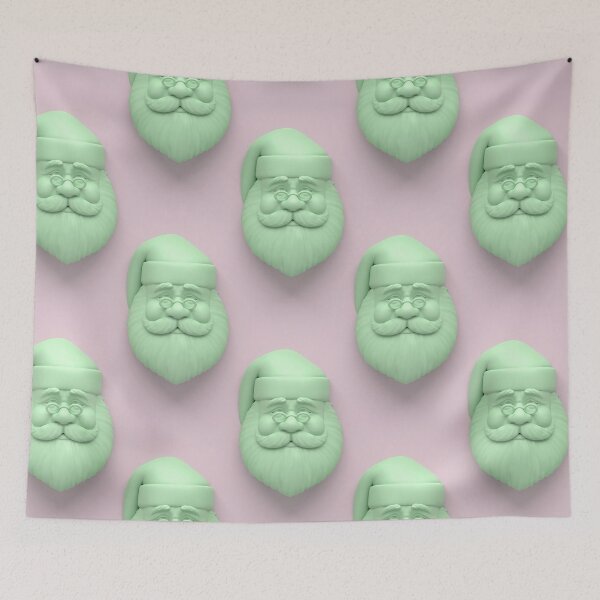 Item preview, Santa Claus Face designed and sold by XyzYzxZxyStudio.