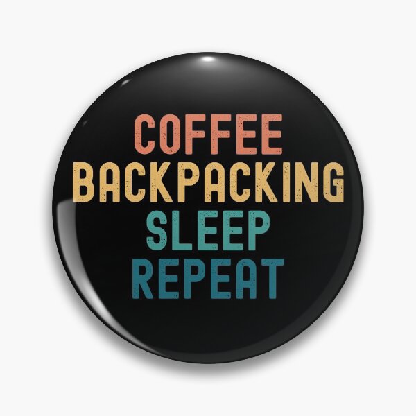 Item preview, Coffee Backpacking Sleep Repeat - Funny Backpacking & Coffee Gift designed and sold by kindxinn.