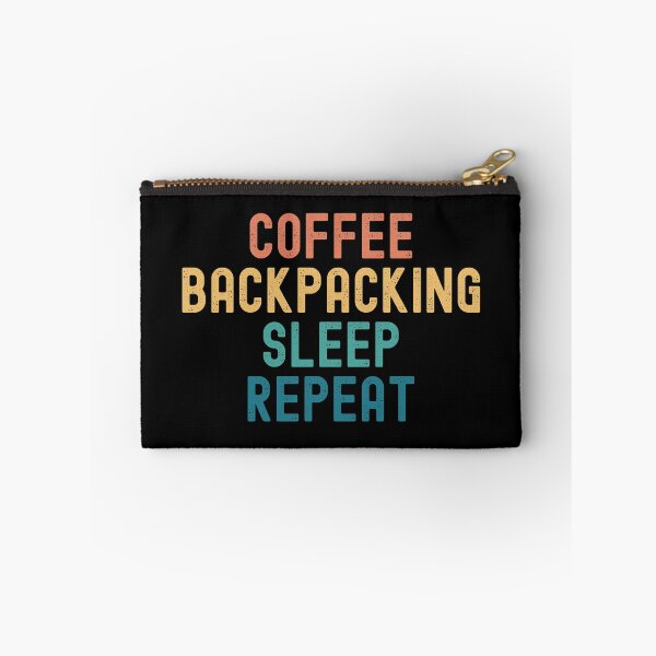 Item preview, Coffee Backpacking Sleep Repeat - Funny Backpacking & Coffee Gift designed and sold by kindxinn.