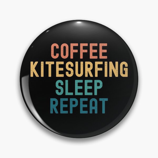 Item preview, Coffee Kitesurfing Sleep Repeat - Funny Kitesurfing & Coffee Gift designed and sold by kindxinn.