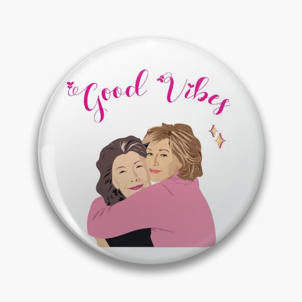 Item preview, Grace and Frankie Good Vibes designed and sold by SparrowLag.