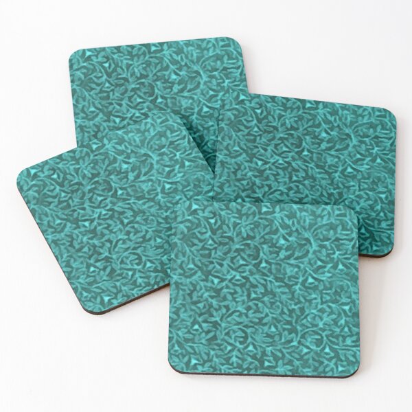 Item preview, Retro Floral Evergreen Teal designed and sold by SaraValor.