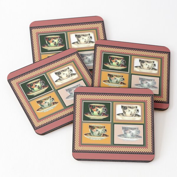 Item preview, Vintage Tea Cup Altered Art Collage designed and sold by SaraValor.