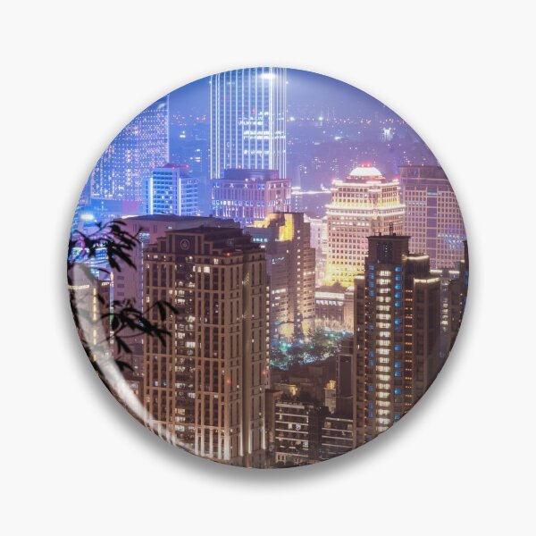 Item preview, Night view of city skyscrapers in the Xinyi district of Taipei designed and sold by WorldScenery.